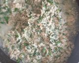 A picture of step 5 of Methi matar malai.