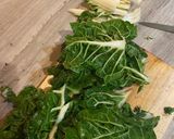 A picture of step 3 of Feta and spinach pie with traditional homemade phyllo.