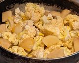 A picture of step 1 of Fulkopir Bati Chorchochori (Cauliflower Florets with coriander).