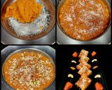 A picture of step 3 of Sweet Papaya Burfi.