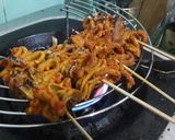 Foto langkah ke 6 dari resep Sate Usus Ayam Pedas.