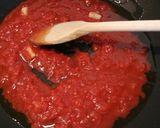 A picture of step 2 of Langostines in a spicy tomato and prosecco sauce.