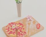 Une image de l'étape 2 de Clafoutis aux fraises.