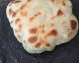 A picture of step 3 of Piyaj kae patae, matar paratha.