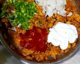 A picture of step 4 of Chicken tikka filling.