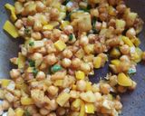 A picture of step 4 of Potato chickpea dish.