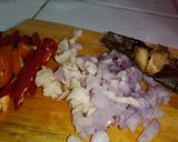 Foto langkah ke 2 dari resep Tumis Bunga Pepaya Ebi 🦐.