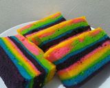 Foto langkah ke 4 dari resep Rainbow Cake Kukus (simple, no ribet, anti gagal).