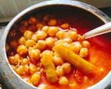 A picture of step 10 of Chana masala/chole masala.