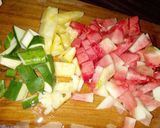 A picture of step 2 of Zobo fruits punch.