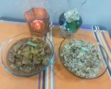 A picture of step 4 of Chicken egg fried rice.