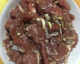 Hình bước làm 1 của món Thịt bắp bò trộn dầu dấm salat