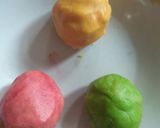 Foto langkah ke 2 dari resep Cookies pelangi teflon.