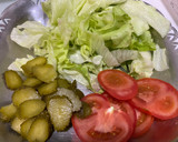 Foto del paso 1 de la receta: Hamburguesa rústica doble con queso de cabra y pimiento caramelizado