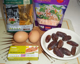 Foto del paso 1 de la receta: Espirales vegetales con dátiles y surimi rallado