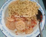 Foto langkah ke 4 dari resep Seblak Cobek Campur Mie Goreng.