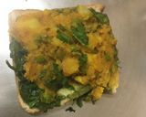A picture of step 4 of Mumbai special Toast Sandwich.