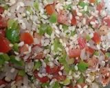 A picture of step 2 of Veggi Rava Upma.