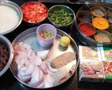A picture of step 1 of Rajma Biryani.