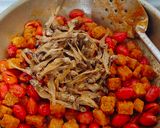 Foto langkah ke 5 dari resep Sambal Tempe Teri Kulit Melinjo.