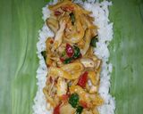 Foto langkah ke 4 dari resep Naskar Yammur Yummiii 😍 (Nasi Bakar Ayam Jamur).