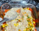 A picture of step 5 of Baked Veg. Bread Lasagna.