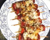 A picture of step 11 of Peri Peri Cheesy Chicken Shashlik.