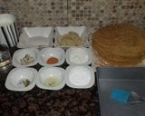A picture of step 1 of Kunafa sweet.