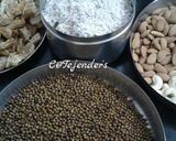 A picture of step 1 of WINTER'S DELIGHT PANJIRIWith Green moong dal,flaxseed & dried.