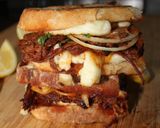 A picture of step 4 of Ultimate Birria Sandwich.