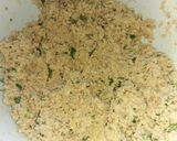 A picture of step 4 of Falafel #4weekschallenge #charityrecipe.
