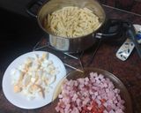 Foto del paso 2 de la receta: Penne (pasta) con sacramentos y huevo duro