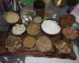 A picture of step 1 of Fenugreek (Methi) seeds peda.