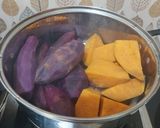 Foto langkah ke 1 dari resep Flan Ubi Ungu (Sweet Potato Flan, ala Kaledonia Baru).