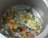 A picture of step 2 of Veg Masala Khichdi.