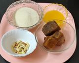 A picture of step 1 of Jaggery Rava kesari.