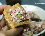 油豆腐鑲肉的食譜步驟4照片