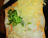 A picture of step 1 of Vegetables pakoray.