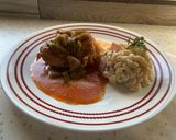 Foto del paso 4 de la receta: Pollo con nopales en chile morita