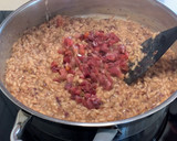 Foto del paso 6 de la receta: Arroz meloso con jamón ibérico, Idiazábal y alcachofa