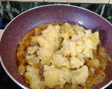 A picture of step 6 of Falahari chutney aloo.