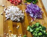 A picture of step 1 of Veg manchow soup.