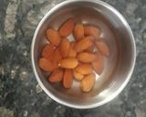 A picture of step 1 of Almond milk.