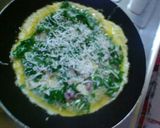 Foto langkah ke 3 dari resep Omelette Bayam Keju #MenuSehatAnak.