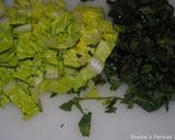 A picture of step 4 of Fattush salad.