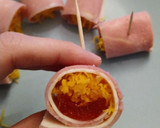 Foto del paso 3 de la receta: Rollitos de huevo hilado y guindas