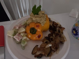 Pimiento relleno (plato Vegetariano)