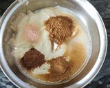A picture of step 2 of Urad dal puri.