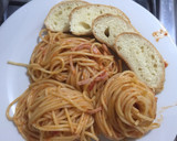 Foto del paso 4 de la receta: Pastas con jamón y salsa napolitana