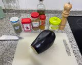 Foto del paso 1 de la receta: Berenjena curry en gajos airfryer